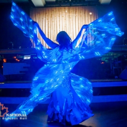 BELLY DANCE WITH LED LIGHT WINGS