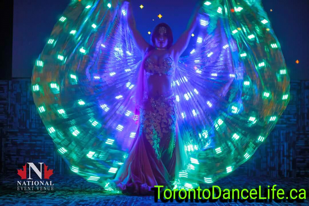 Bellydance with LED wings
